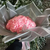 دسته گل روبانی