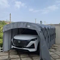 پارکینگ تونلی درجه یک محافظ استخر سایبان آکاردئونی