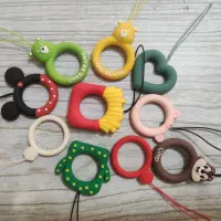 آویز فلش و گوشی سیلیکونی طرح ساده و عروسکی