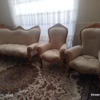 مبل سلطنتی ۹ نفره در حد نو مناسب جهیزیه
