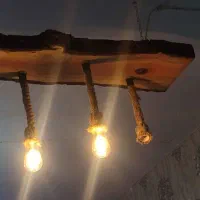 لوستر چوبی
