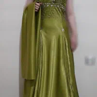 لباس مجلسی ساتن سایز 36