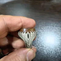 دوتا انگشتر نقره بزرگ