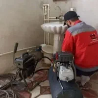 لوله کشی و لوله بازکنی با فنر و پمپ باد قوی