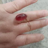 سنگ یاقوت سرخ لعابدار