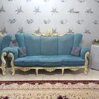 مبل شل کلاسیک.۹نفره با میز جلو مبلی و۲ عدد عسلی