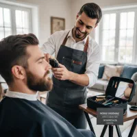 آرایشگر سیار در مسجدسلیمان