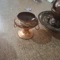 قوری وزیرسیگاری مسی خیلی قدیمی