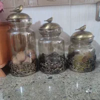 کندی شیشه ای ۳ عددی شامپاینی
