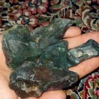 سنگ عقیق سبز خزه ای طبیعی و زیبا