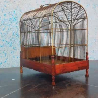 قفس برنجی دست بافت فرهاد کهنه
