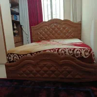 تخت و دراور و میز چهار کشو همراه با تشک