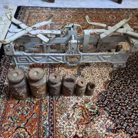 ترازو قدیمی همراه سنگ