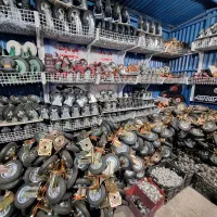 چرخ داربست متحرک گردان ترمزدار چدنی پلی اورتان ژله