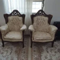 مبل نه نفره کلاسیک تاج دار