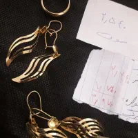 سلام دوجفت گوشواره وانگشتری رینگ نونو