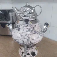 سماور آکبند بدون آتش خانه همراه قوری