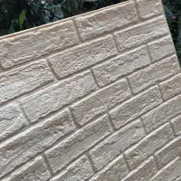 دیوارپوش آجر فومی چسبدار سفید/طلایی/مشکی/طوسی/زرد