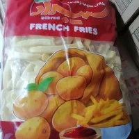 سیب زمینی خلال نیم پخت فست فودی