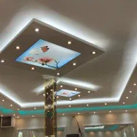کناف سقف کاذب ۶۰×۶۰ نقاشی ساختمان