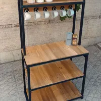 میز کافی بار (ترند - فلز و چوب)