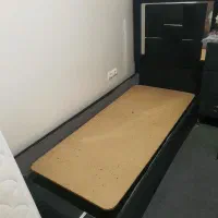 سرویس تخت یه نفره مشکی با روکش مخمل