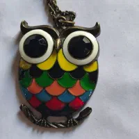 جغد برنزی میناکاری