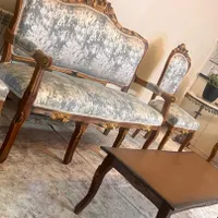 مبلمان استیل ۹ نفره همره ناهارخوری ۸ نفره|مبلمان خانگی و میز عسلی|تهران, آبشار|دیوار