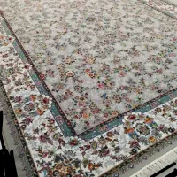 فرش ۹متر گل ریز کرم فیلی اصیل