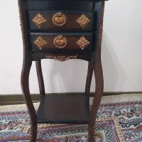میز تلفن چوبی