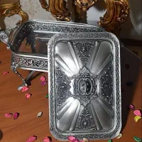 سرویس ۷ تکه سوفله خوری فلزی پایه دار نو و شیک