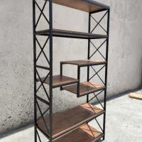 استند چوب و فلز