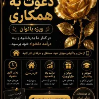 کار در منزل برای بانوان بالای ۲۵سال