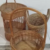 سبد های حصیری،چوبی بسیار زیبا و قوی