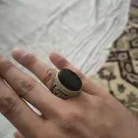 انگشتر نقره روس سنگ شفت العبد