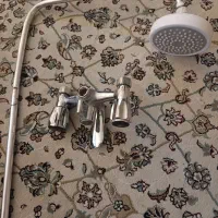 شیر ظرفشویی اهرمی تو‌کار و شیر حمام با علم دوش