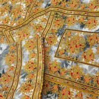 چادر کریشی شده سفید لباس کامیپتری