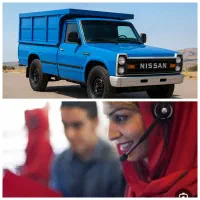 نیسان بار وانت تلفنی کارگرخالی حمل بار اسباب کشی