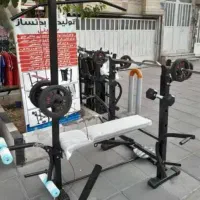 دستگاه‌بدنسازی 45کاره 60در60 وزنه دمبل هالتر