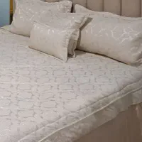 روتختی مخمل دونفره کرم