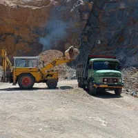 تخریب ، خاکبرداری ، با بیل مکانیکی وکامیون