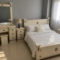 سرویس خواب دو نفره کلاسیک سفید
