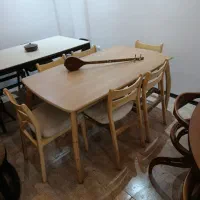 میزو صندلی غذاخوری ۶ نفره تمام چوب