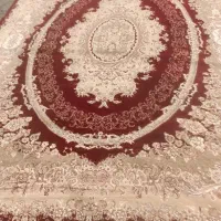 فرش ۱۲ متری زرشکی-کرمی