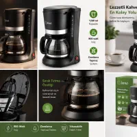 قهوهساز فیلتری کیوی (Kiwi) مدل KCM-7551
