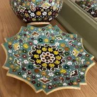 کاسه بشقاب میناکاری