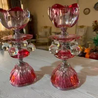 شمعدان کریستال خارجی کاملا نو و سالم
