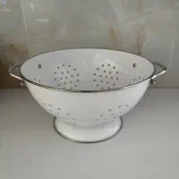 آبکش لعابی سفید