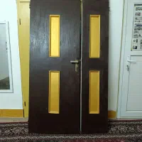 درب دولنگه چوبی آپارتمان
