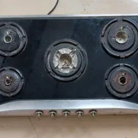 اجاق صفحه ای ۵ شعله اخوان شیشه ای